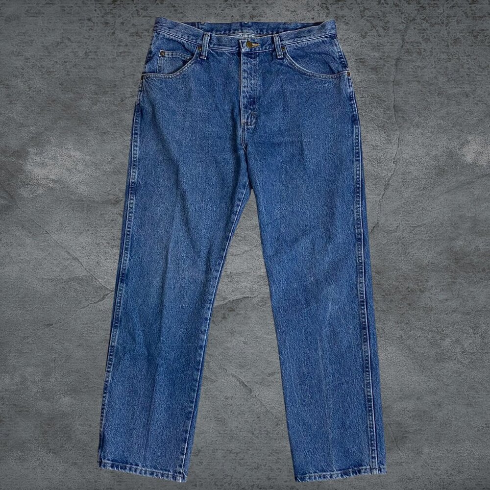 Wrangler Premium Quality Men's Jeans Relaxed Fit Blue Size 36X30